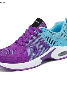 Women's Air Cushion Running Shoes Breathable Mesh Athletic Sneakers Walking